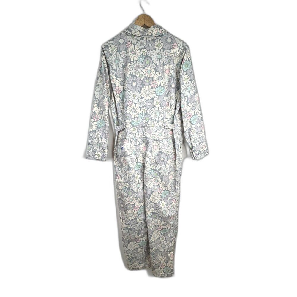 LEE x Free People Floral Union Alls Coveralls Jumpsuit L Workwear Boho Utility - Picture 7 of 14